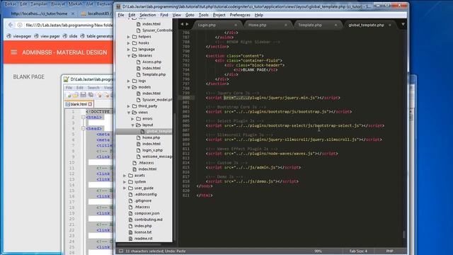CI Tutorial Bahasa Indonesia Part 4 Global Template Setup смотреть онлайн