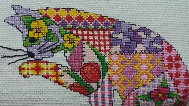 ✅#Вышивка Кошечка пэчворк #своими руками/  #Обзор готовых работ Мои рулончики