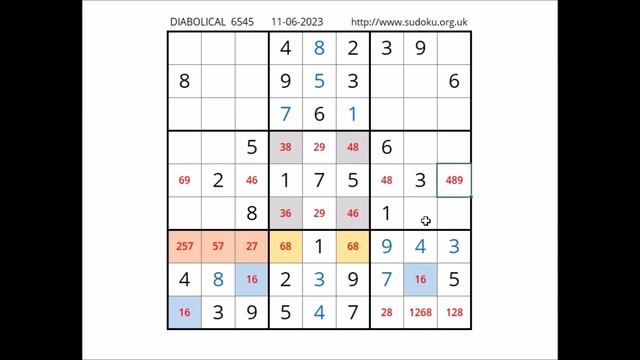Sudoku Diabólico  11/06/2023