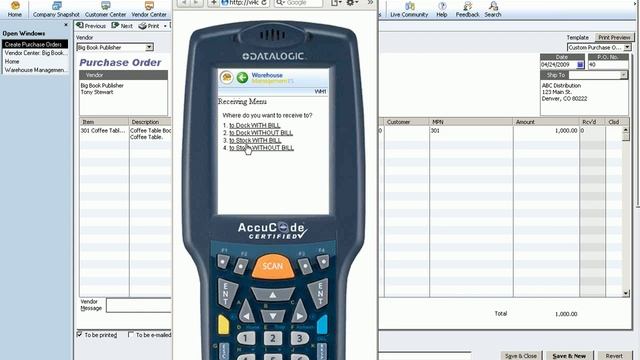 Intuit Warehouse Management ES: Demo 2 Receiving Inventory with Mobile Barcode Scanner смотреть онлайн