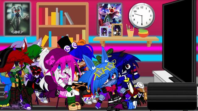 Security Breach Reacts To Poppy Playtime Chapter 3 Trailers (1 & 2) | FNAF | Gacha Club/Plus смотреть онлайн