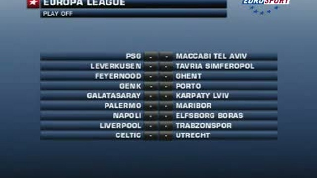 Футбол - Жеребьевка Лиги Европы смотреть онлайн