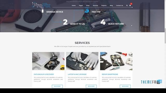 ProFix - Computer and Mobile Phone Repair Service Company + Shop HTML смотреть онлайн