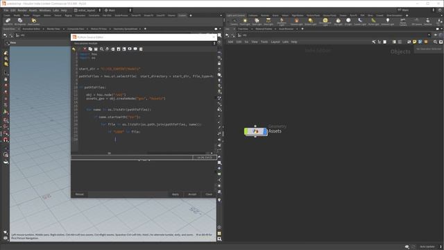 Python multi asset loader in Houdini смотреть онлайн