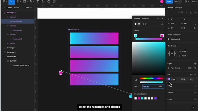 Animated Mesh Gradient Button In Figma смотреть онлайн
