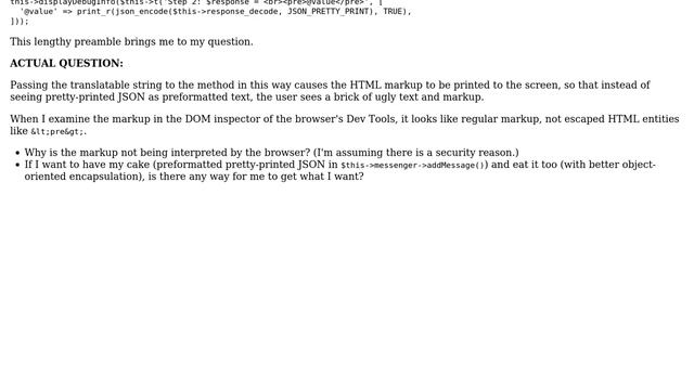 Pretty-printing JSON as preformatted text in translatable string passed as argument to method? смотреть онлайн