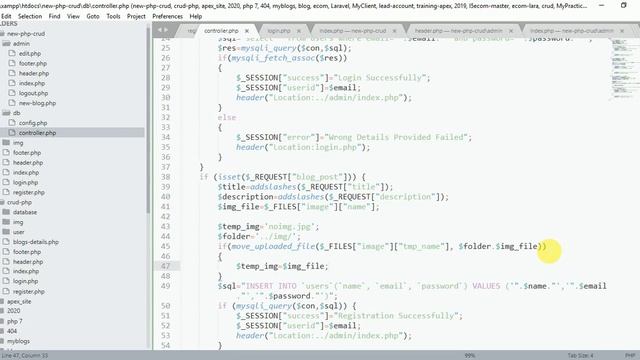 Insert Record into Mysql database | File Upload in Php Mysql database | PHP CRUD in Hindi смотреть онлайн