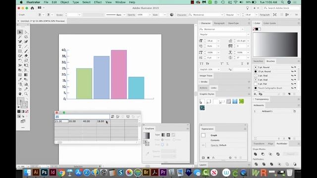How To Make Charts & Graphs In Adobe Illustrator смотреть онлайн