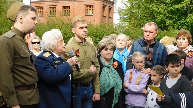 Речь Г.П.Брок Бельцовой в садике "Эрмитаж" в Москве 9 мая 2023 года. смотреть онлайн