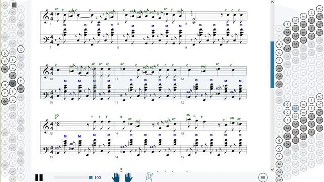 Как играть на баяне Давай, дружок, на посошок | How to play on accordion | SMT Pro смотреть онлайн