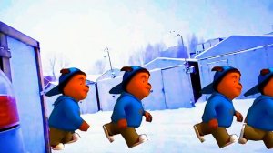 Слово Лунтика. Кузя на асфальте.