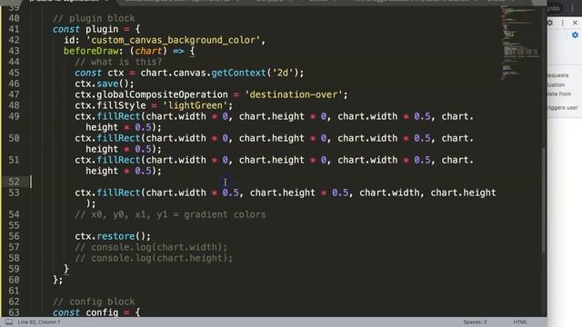 Canvas background color in Chart JS Part 2 смотреть онлайн