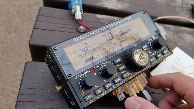 KX-2, 40m band inverted L-shaped antenna. смотреть онлайн