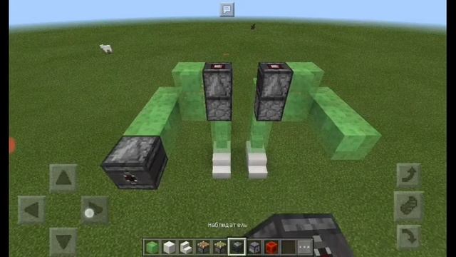 Как построить Робота в майнкрафт PE 0.16.1 смотреть онлайн