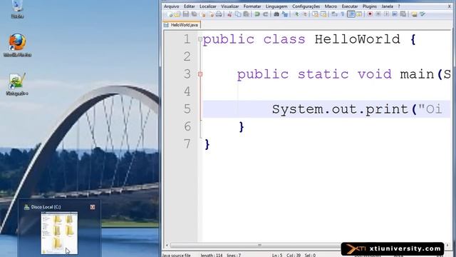 Universidade XTI - JAVA - 004 - Hello World смотреть онлайн