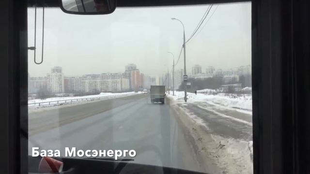 112: Капотня - Метро Братиславская (зима) смотреть онлайн