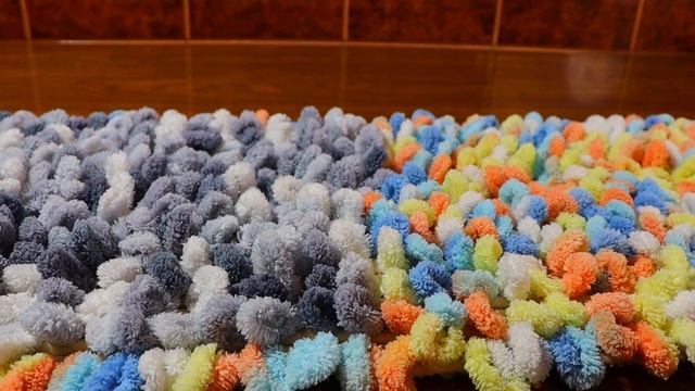Коврик из Alize Puffy и ПВХ после 15 стирок смотреть онлайн