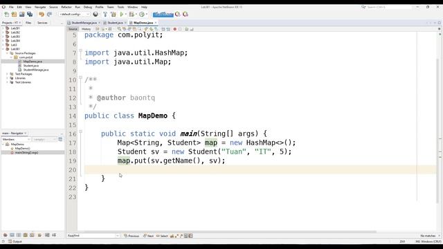 [MOB1023 - Java 2] Lab 3 Bài 4: Sử dụng HashMap (Source Code Download) ✔ смотреть онлайн