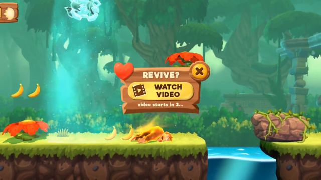 Banana Kong 2 (by FDG Entertainment) - free offline runner game for Android and iOS - gameplay. смотреть онлайн
