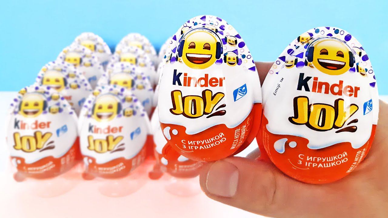 Киндер Сюрприз ЭМОДЖИ БЕЛЫЕ 2022! Unboxing Kinder JOY Emoji Music! Новая коллекция СМАЙЛИКИ ЭМОДЗИ!