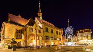 Гёттинген, Германия. Пешеходная экскурсия 4K - изысканная архитектура  в стиле барокко.