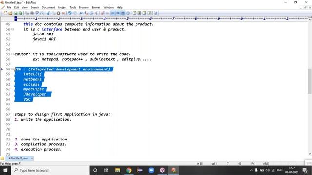 CORE JAVA tutorials || Demo - 2 || by Mr. Ram On 07-01-2021 @7AM смотреть онлайн