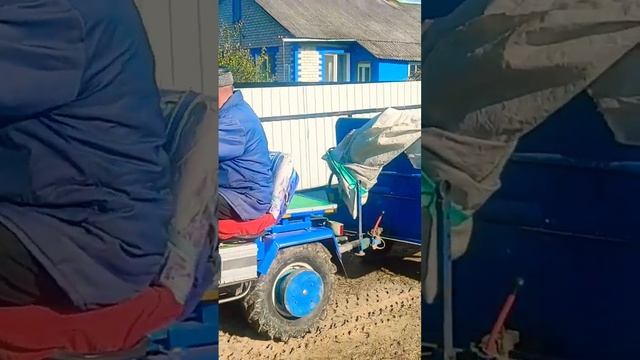 МОТОБЛОК МТЗ БЕЛАРУС С ПРИЦЕПОМ #мотоблок #2023 #беларусь #сезон #traktor #agriculture #100 #обзор смотреть онлайн