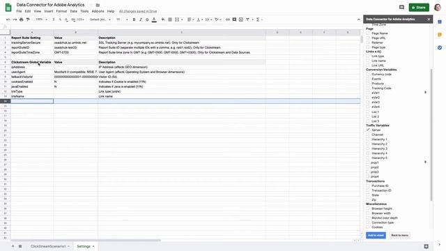 Upload Adobe Analytics Clickstream Data from Google Sheets with Data Connector Add-on смотреть онлайн