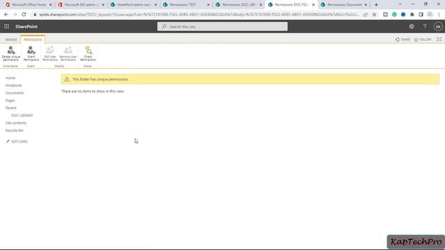 How To Set Up Unique Permissions For A Folder In SharePoint Online смотреть онлайн