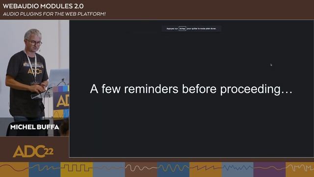 WebAudio Modules 2.0: Audio Plugins for the Web Platform - Michel Buffa - ADC22 смотреть онлайн