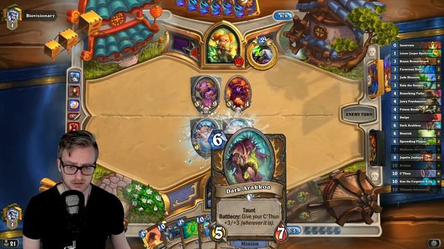 Hearthstone | C'thun Combo | Wild C'thun Druid | Rise of Shadows смотреть онлайн