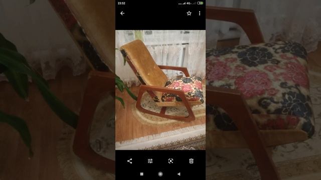 Рестоврация советского кресла-качалки. Вторая жизнь старого кресла-качалки, финиш. смотреть онлайн