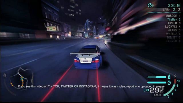 Need for Speed Carbon: El Lancer EVO IX no tiene LIMITES! смотреть онлайн