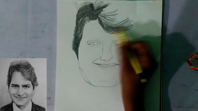 Drawing Sudhir Chaudhary DNA editor #48 | pencil sketch смотреть онлайн