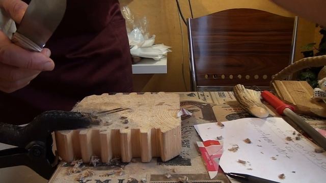 Нож из стали D6 первый тест.