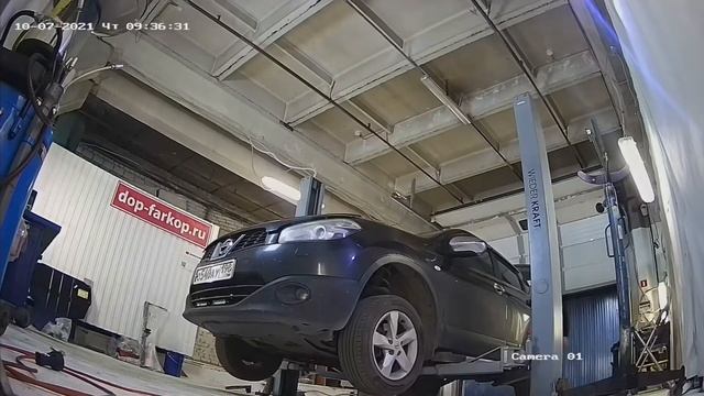 Установка фаркопа на Nissan Qashqai 2013 год. MOTODOR, арт. 91413-A смотреть онлайн