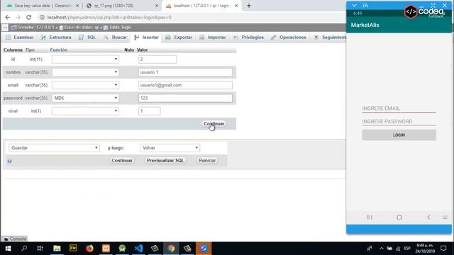 LECTOR DE CÓDIGOS QR ANDROID - PHP Y MYSQL | Preferencia para el Login | XVII смотреть онлайн