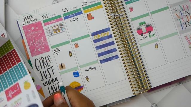 Plan With Me | Erin Condren Life Planner | NO ETSY KIT | HAPPY PLANNER STICKERS!