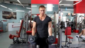 Как накачать нижнюю часть бицепса. Брахиалис. Упражнение "молот".