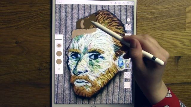 ? Как вышить гладью портрет Ван Гога? Советы от мастера студии Твори по вышивке портрета. смотреть онлайн