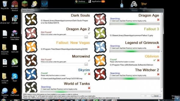 how to fix nexus mod manager when it cant find  EXE to all games!(OLD!!!)