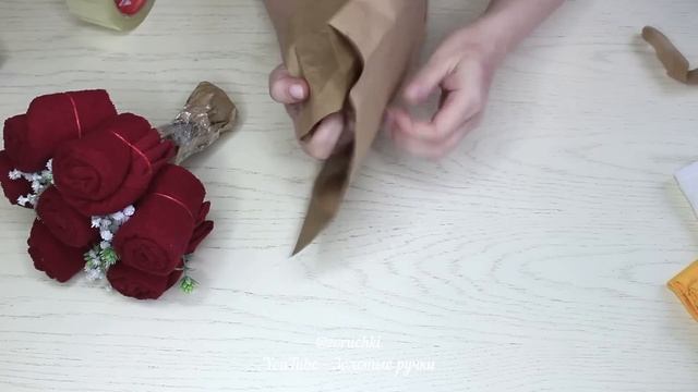 Распаковка Василек / Красивые и простые подарки из полотенцев / Рубашка и букет смотреть онлайн