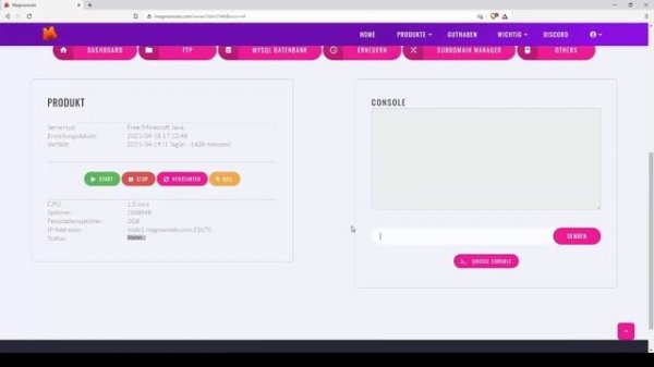 Free Minecraft Server Hosting 24/7 l magmanode.com