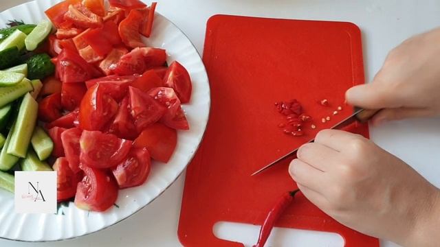 Салат из БАКЛАЖАНОВ! Который полюбите сразу! Острый Салат! смотреть онлайн