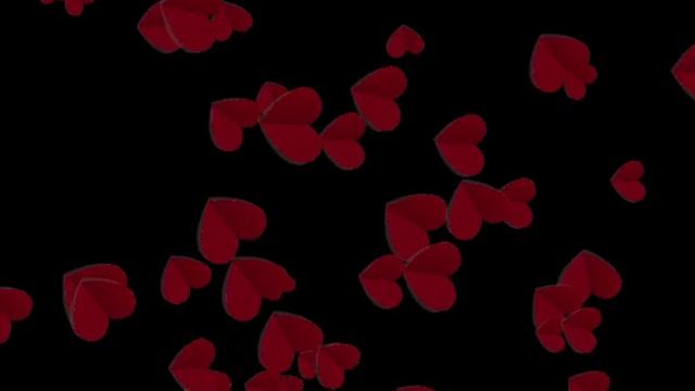 Футаж "Влюбленные сердца" смотреть онлайн