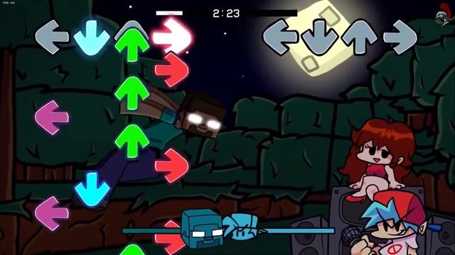 Friday Night Funkin' VS Herobrine FULL WEEK (FNF Mod/HARD) смотреть онлайн