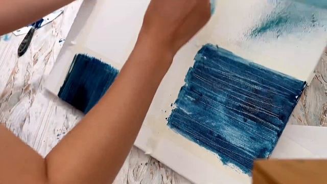 Интерьерная картина ОДНИМ ЦВЕТОМ / Interior painting ONE COLOUR/ Абстрактная картина / abstract DIY смотреть онлайн
