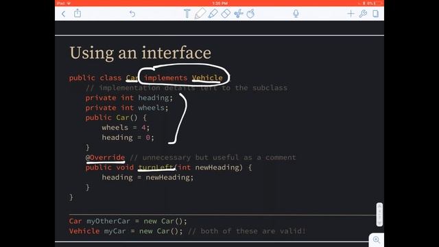 Lesson 3: Interfaces and Implements смотреть онлайн
