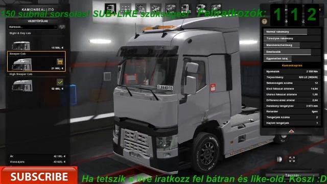 ETS2/Hungary map/Renault Range T kipróbálása смотреть онлайн
