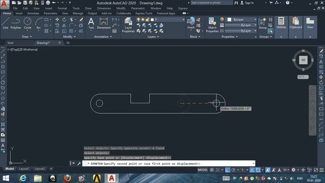 HOW TO STRETCH IN AUTOCAD 2020 IN HINDI смотреть онлайн